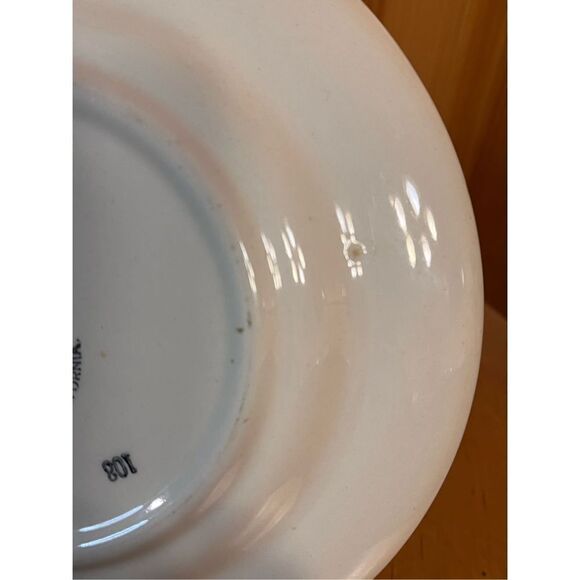 Vintage METLOX Poppy Trail Rooster Small Plate 6.5” round.  Made in California - Picture 5 of 6